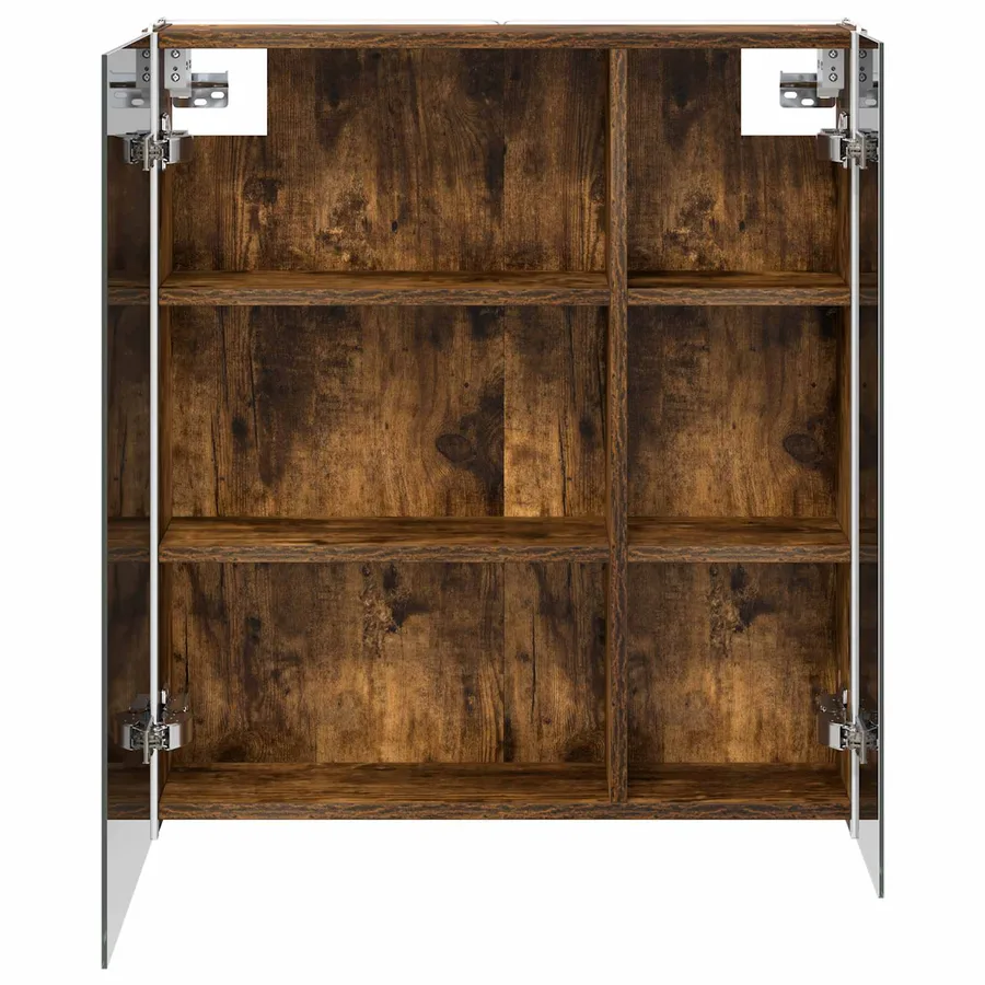Armoire Miroir de Salle de Bain Chêne fumé 63,5 x 15,5 x 70 cm - 7