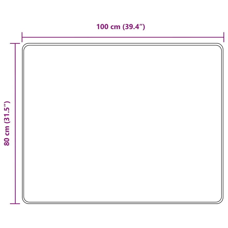 Coureur de Tapis MARSA Noir 80 x 100 cm Polyester et PVC - 7