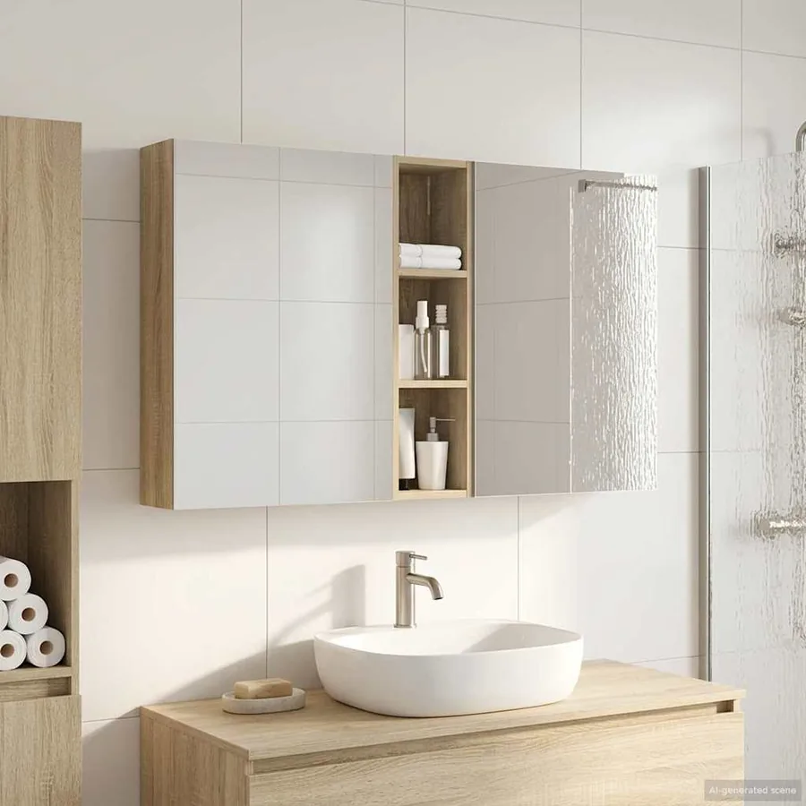 Ensemble de Meubles de Salle de Bain 3 pcs 120 x 14,5 x 70 cm