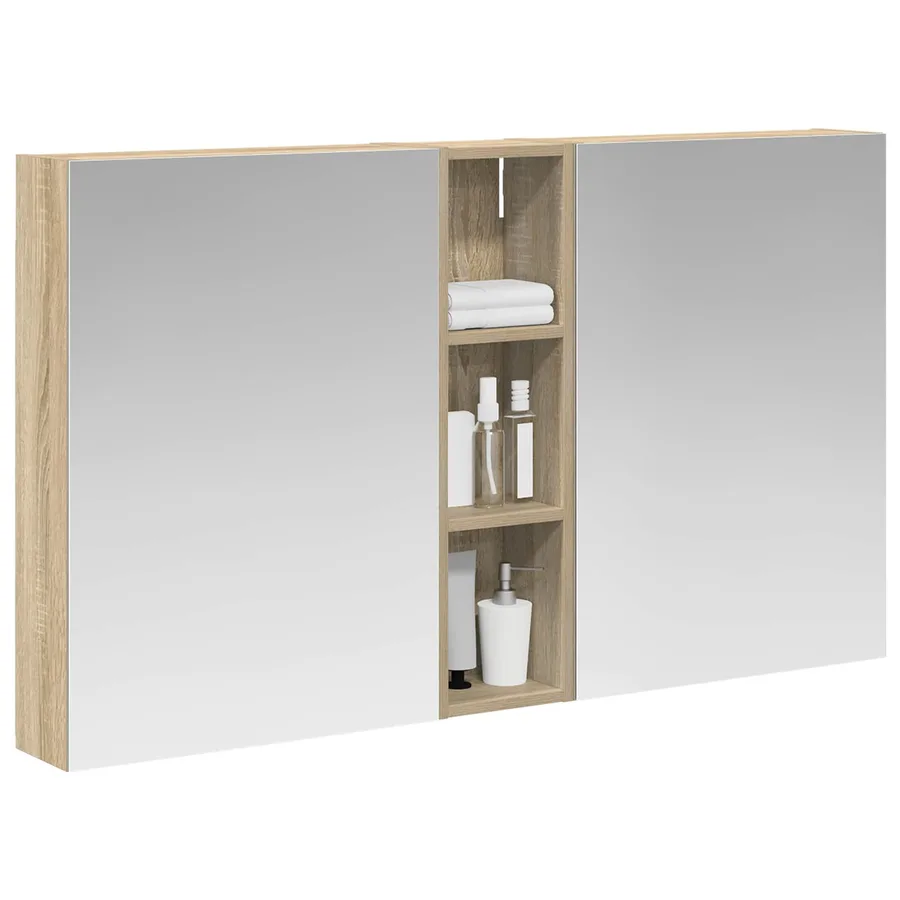 Ensemble de Meubles de Salle de Bain 3 pcs 120 x 14,5 x 70 cm - 3