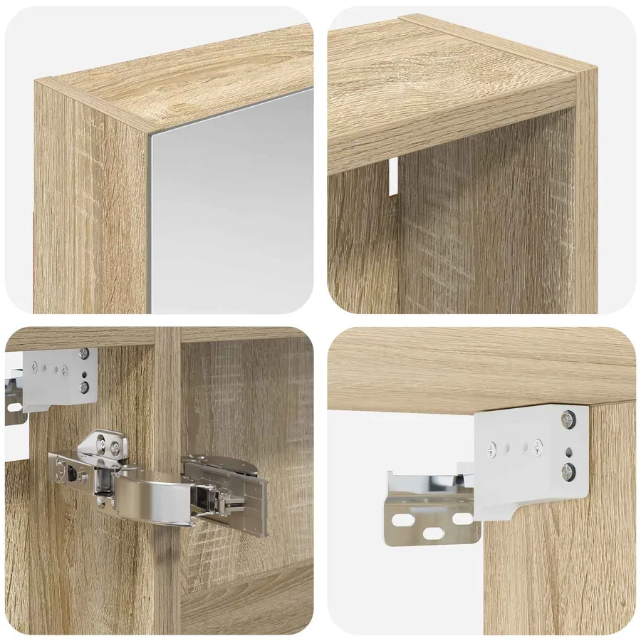 Ensemble de Meubles de Salle de Bain 3 pcs 120 x 14,5 x 70 cm - 8