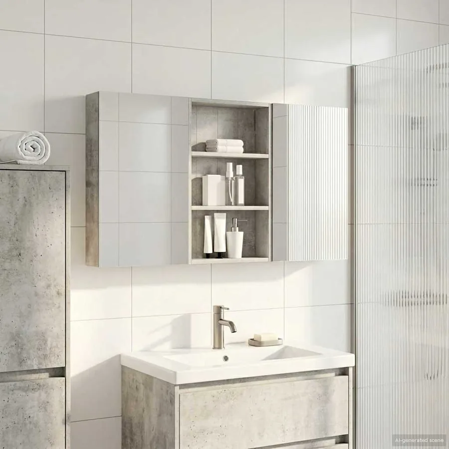 Ensemble de Meubles de Salle de Bain 3 pcs 120 x 10,5 x 60,5 cm
