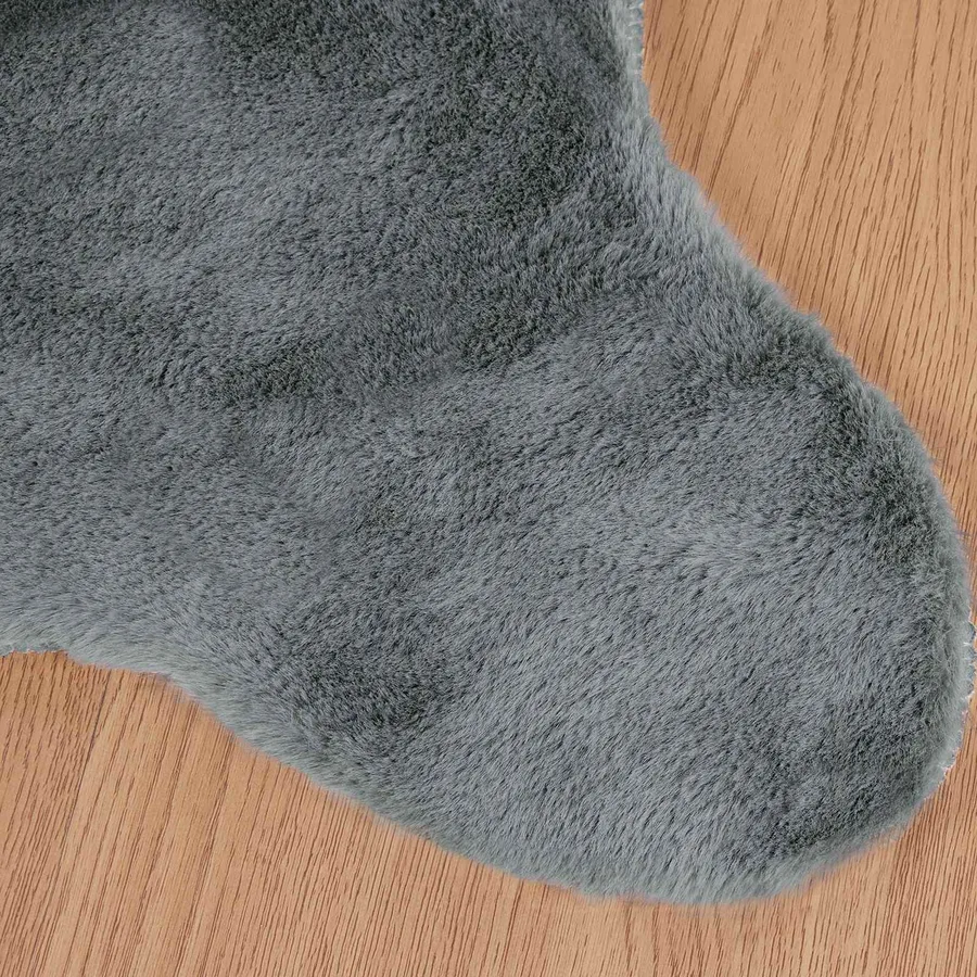 Tapis antidérapant en fausse de lapin OLITE Anthracite - 7