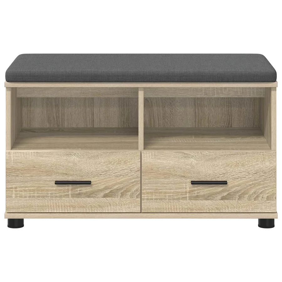 Banc d'entrée avec coussin Chêne Sonoma 80 x 38 x 46 cm - 6
