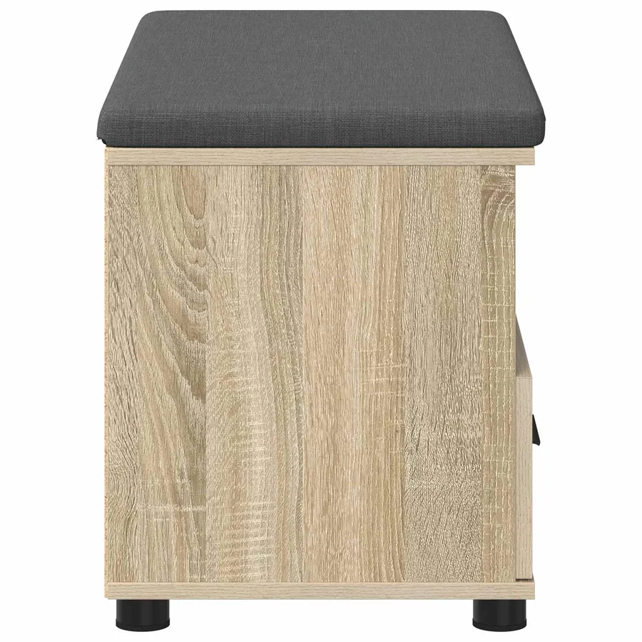 Banc d'entrée avec coussin Chêne Sonoma 80 x 38 x 46 cm - 7