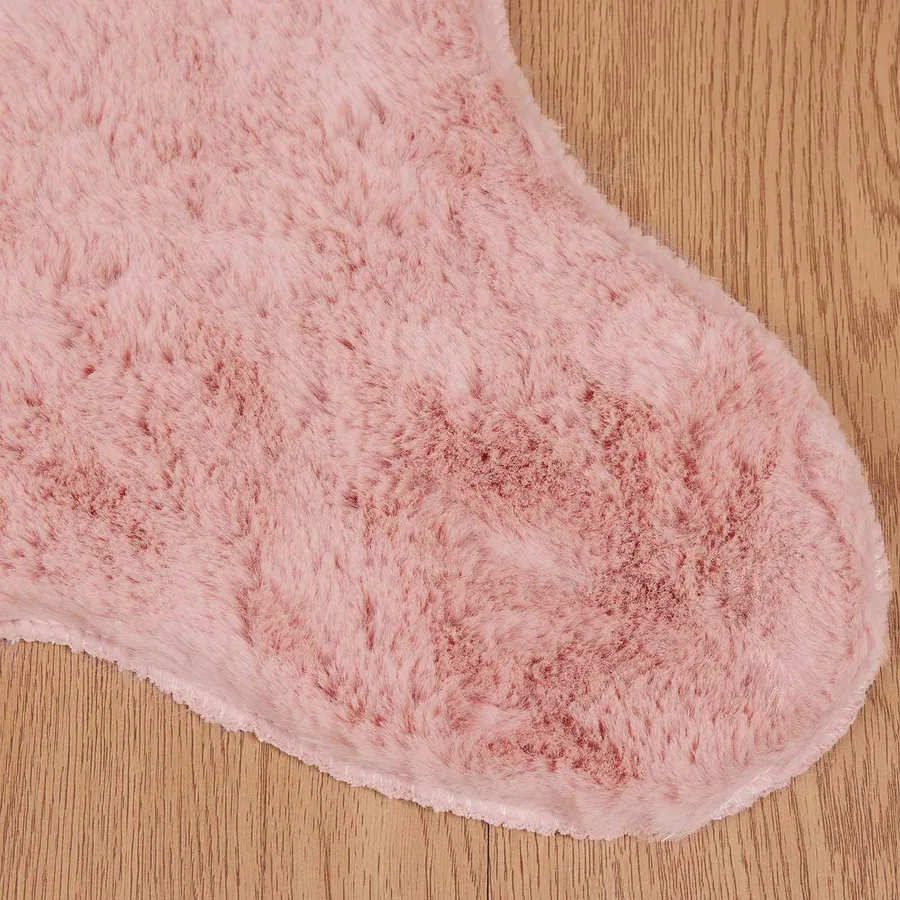 Tapis antidérapant en fausse de lapin OLITE Rose 50 x 80 cm - 7