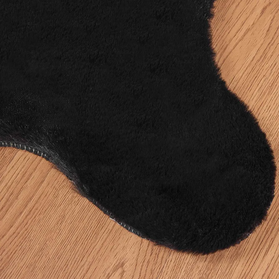 Tapis antidérapant en fausse de lapin OLITE Noir 80 x 120 cm - 7