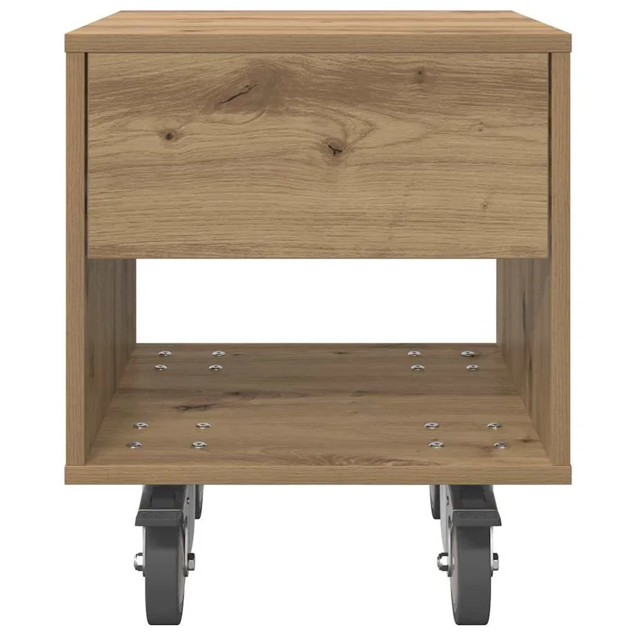 Table de chevet Chêne artisanal 40,5 x 40 x 48 cm - 6