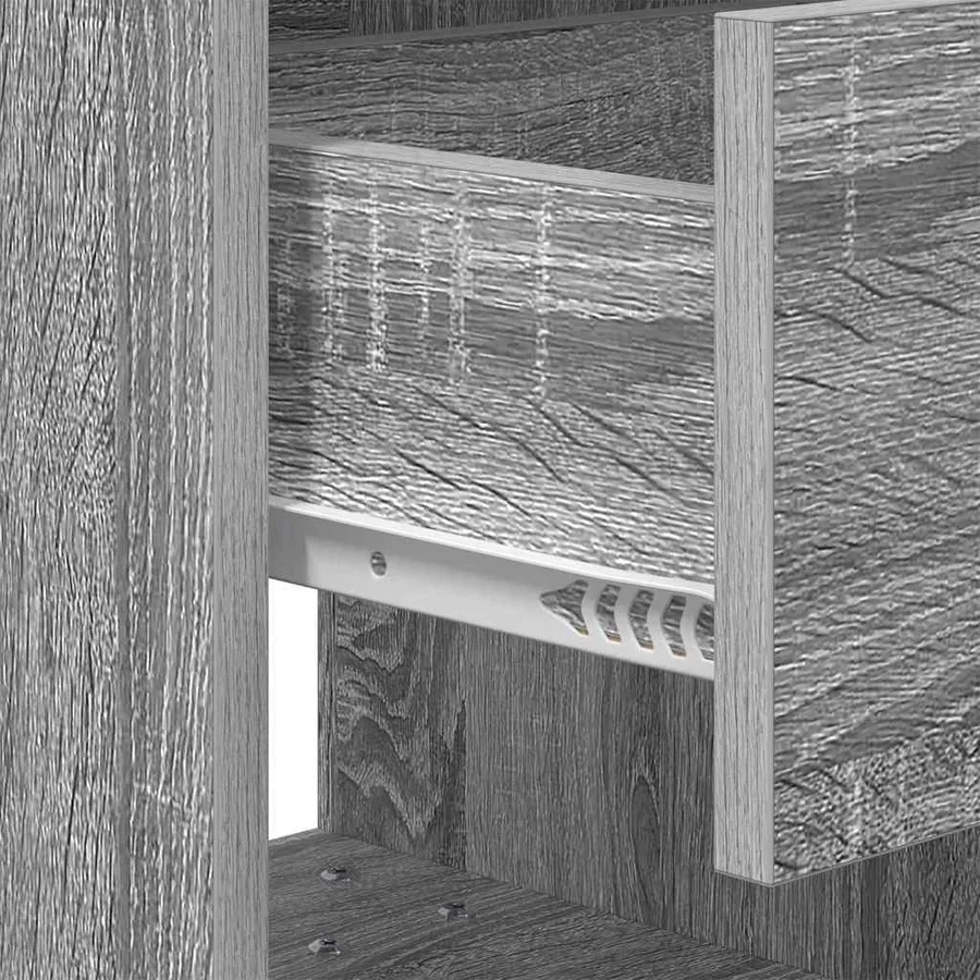 Table de chevet Gris Sonoma 40,5 x 40 x 48 cm Bois d'ingénierie - 11