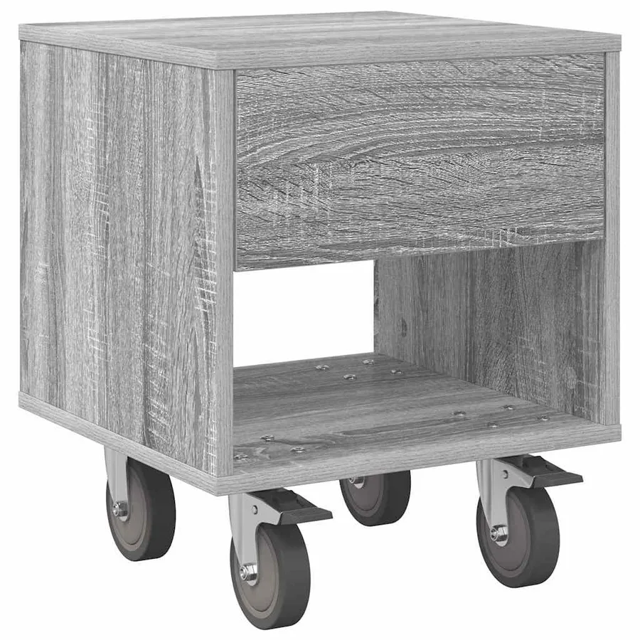 Table de chevet Gris Sonoma 40,5 x 40 x 48 cm Bois d'ingénierie - 2