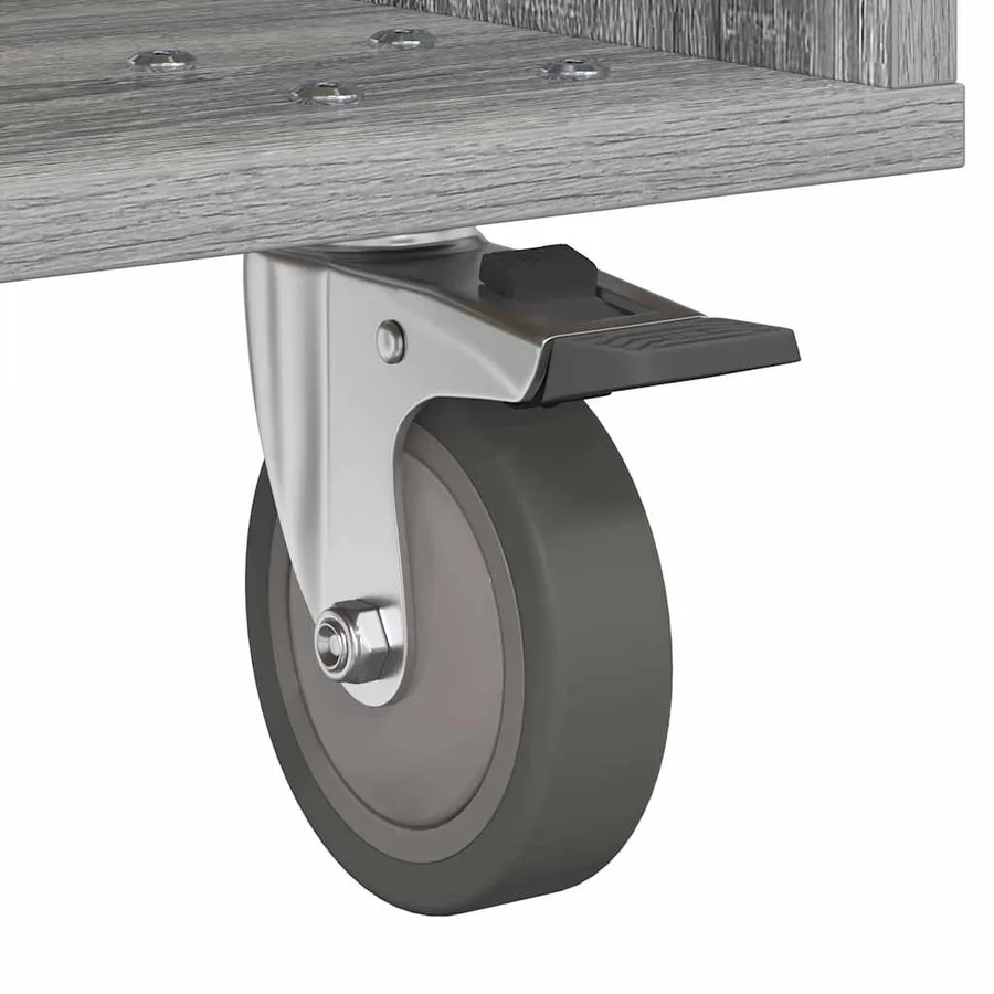 Table de chevet Gris Sonoma 40,5 x 40 x 48 cm Bois d'ingénierie - 8