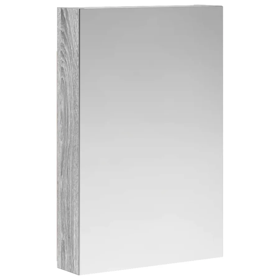 Armoire Miroir de Salle de Bain Gris Sonoma 40 x 10,5 x 60,5 cm - 2