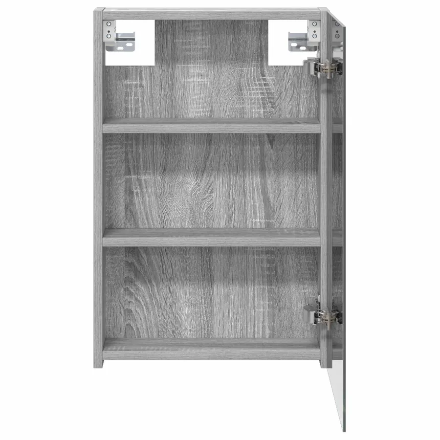Armoire Miroir de Salle de Bain Gris Sonoma 40 x 10,5 x 60,5 cm - 6