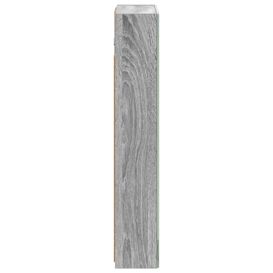 Armoire Miroir de Salle de Bain Gris Sonoma 40 x 10,5 x 60,5 cm - 7