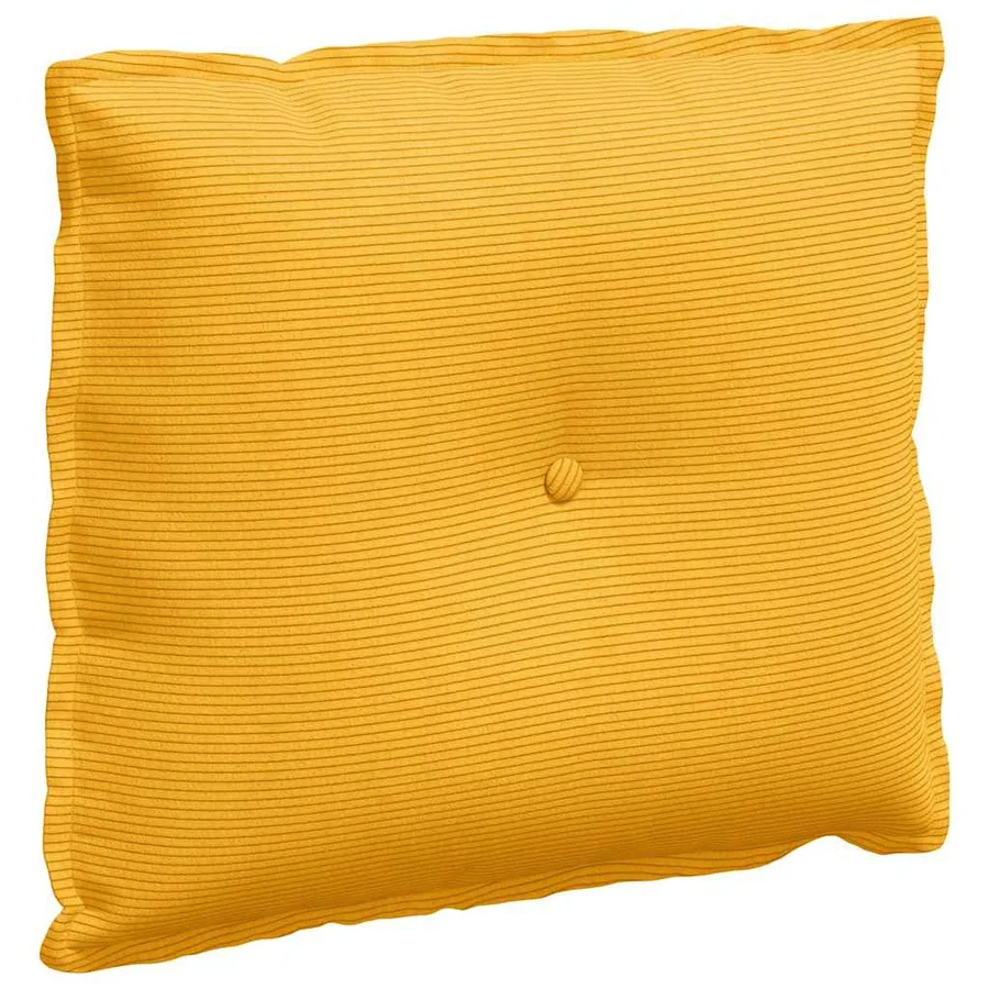 Coussin de Dos Jaune clair 60 x 50 cm Tissu en velours côtelé - 2