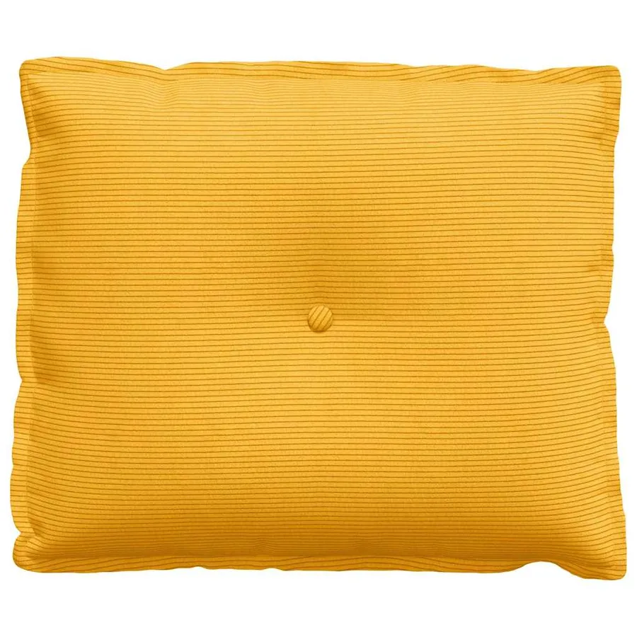 Coussin de Dos Jaune clair 60 x 50 cm Tissu en velours côtelé - 5