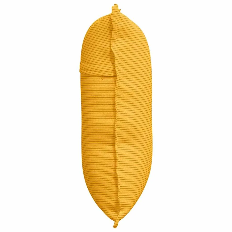 Coussin de Dos Jaune clair 60 x 50 cm Tissu en velours côtelé - 6