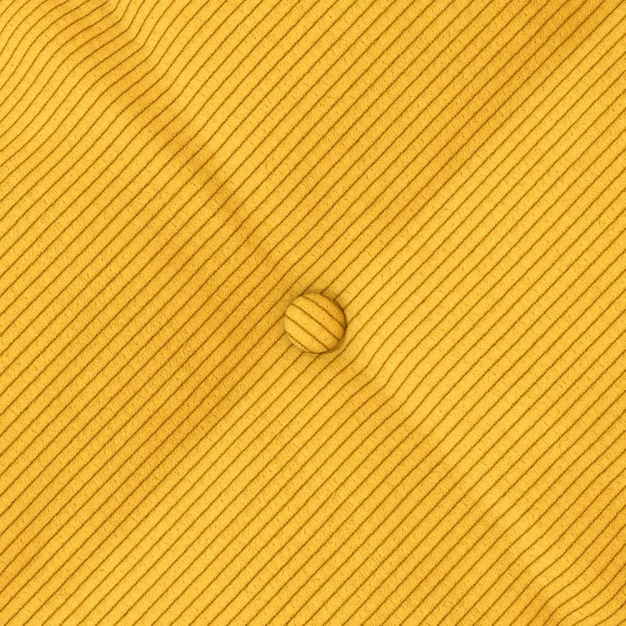 Coussin de Dos Jaune clair 60 x 50 cm Tissu en velours côtelé - 8