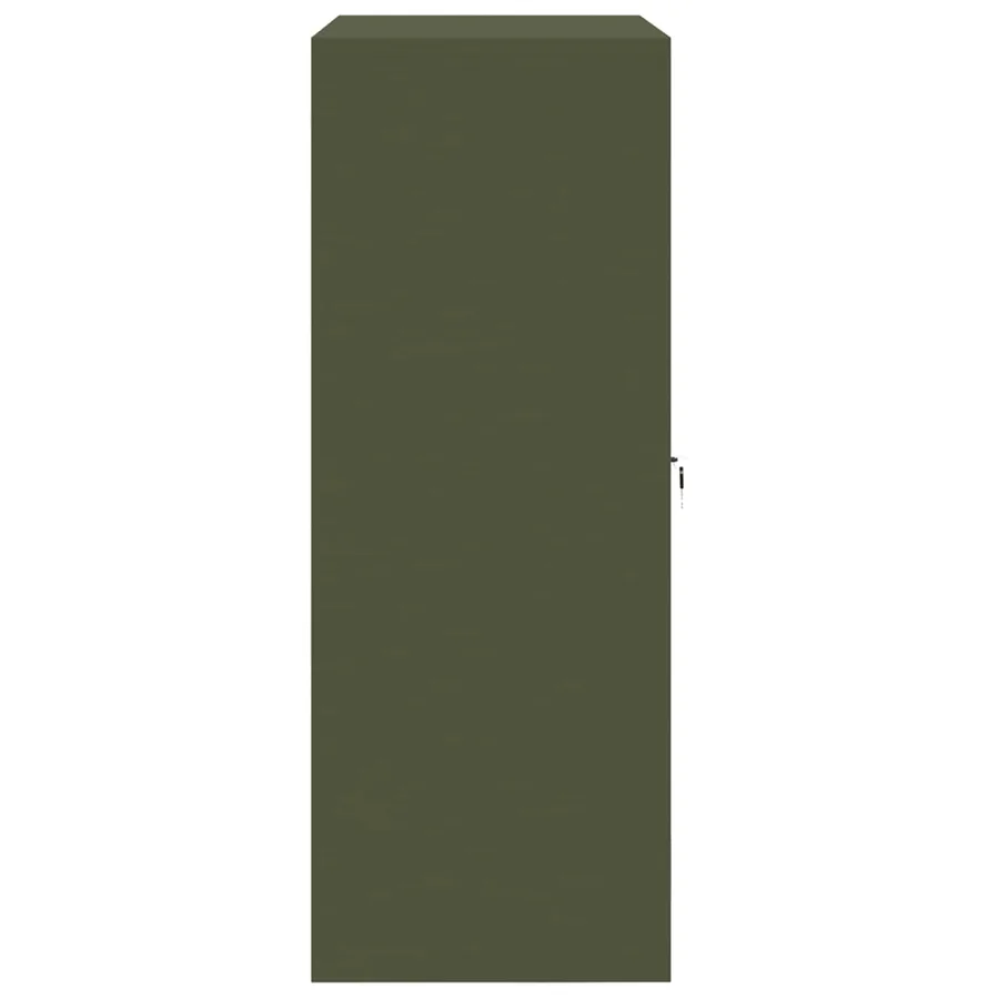 Armoire de rangement Vert olive 90 x 40 x 105 cm Acier - 7