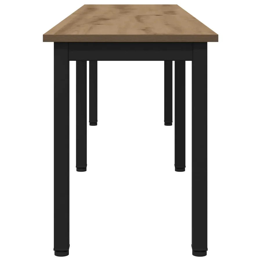 banc Chêne artisan 160 x 35 x 45 cm Bois d'ingénierie - 6