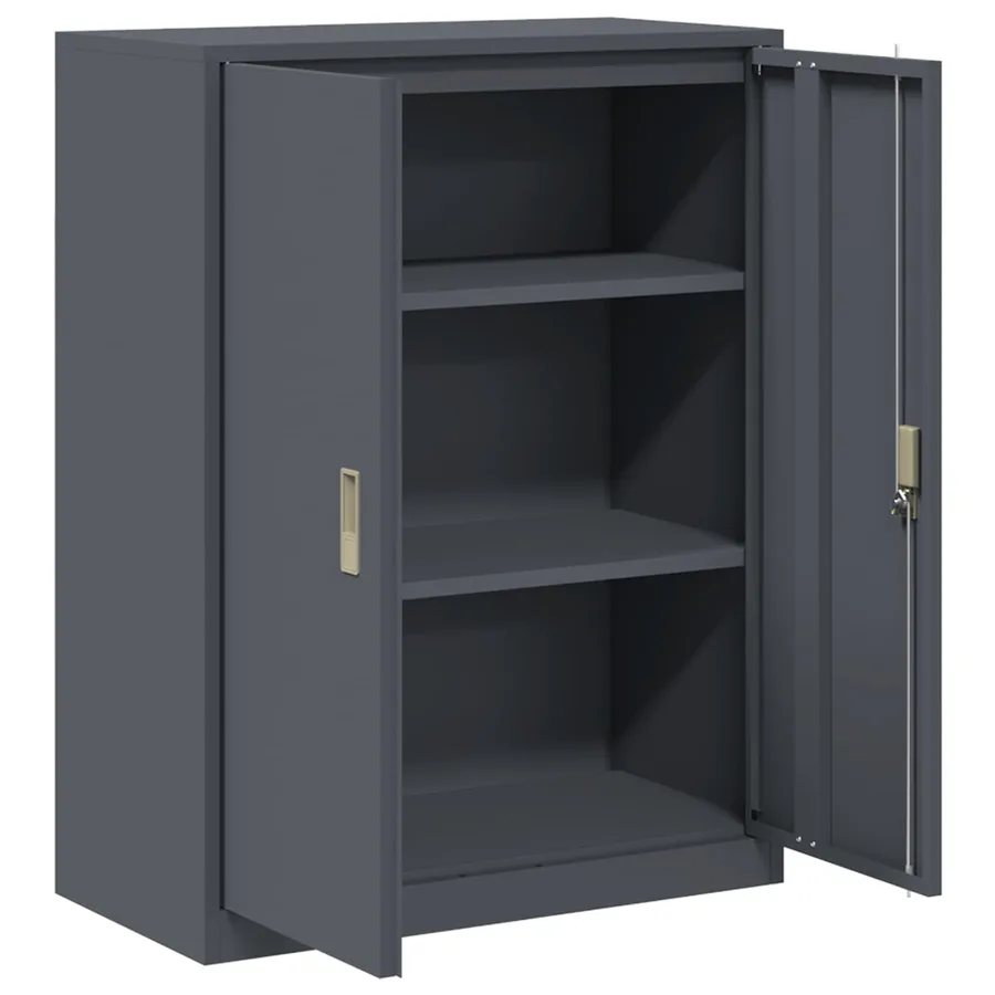 Armoire de rangement Anthracite 80 x 40 x 105 cm Acier - 5