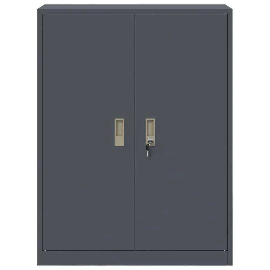 Armoire de rangement Anthracite 80 x 40 x 105 cm Acier - 6