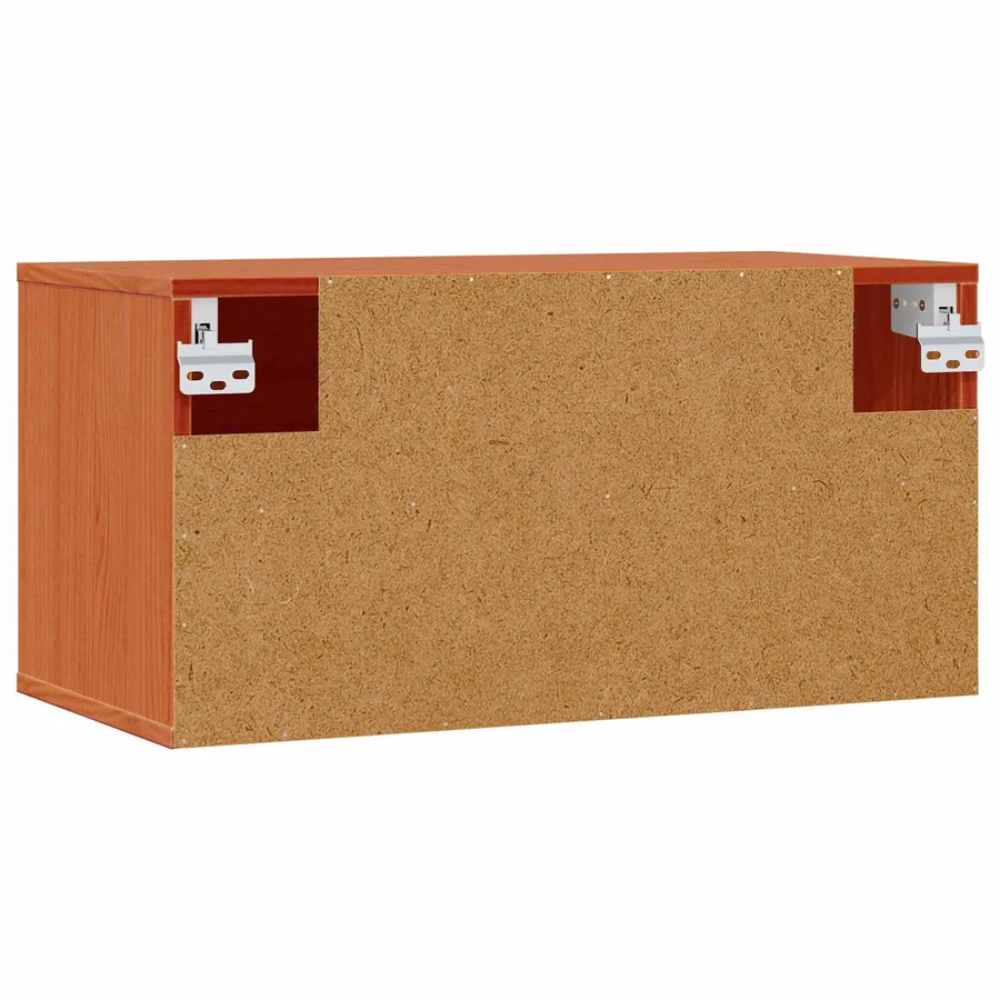 Meuble mural avec étagère 2 pcs Cire marron 60 x 30 x 30 cm - 9
