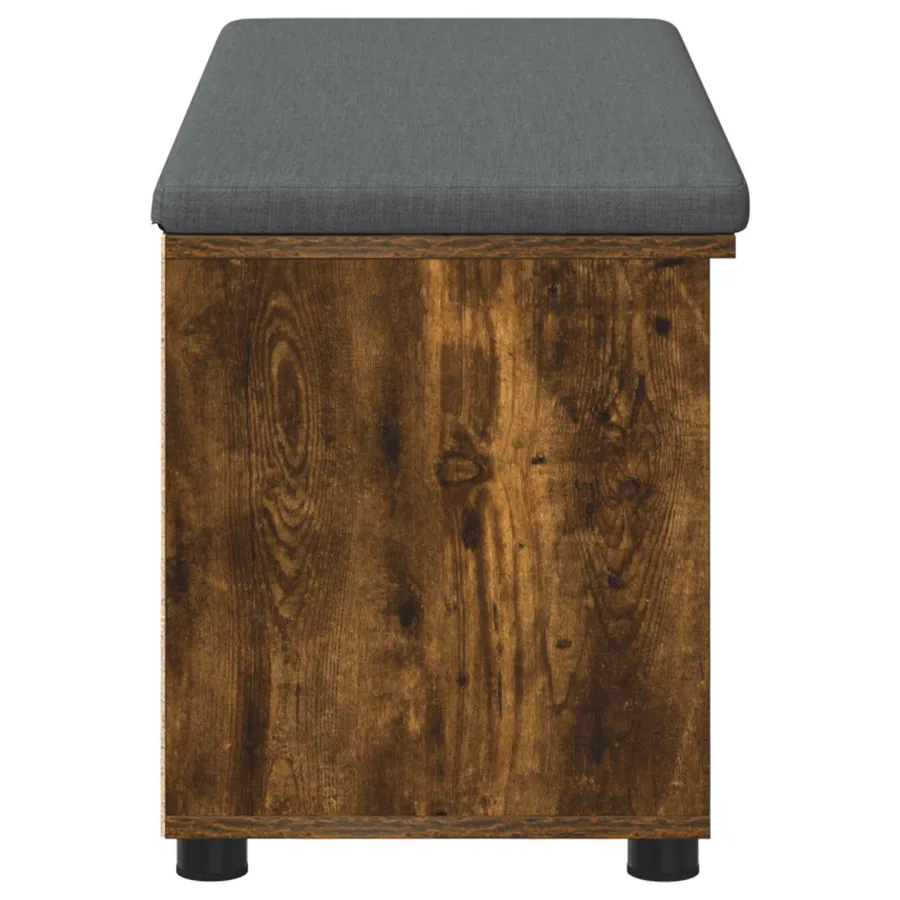 Banc d'entrée avec coussin Chêne Fumé 100 x 38 x 46 cm - 7