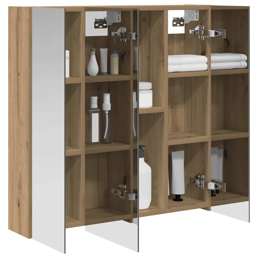 Armoire Miroir de Salle de Bain Chêne artisan 70 x 14,5 x 70 cm - 3