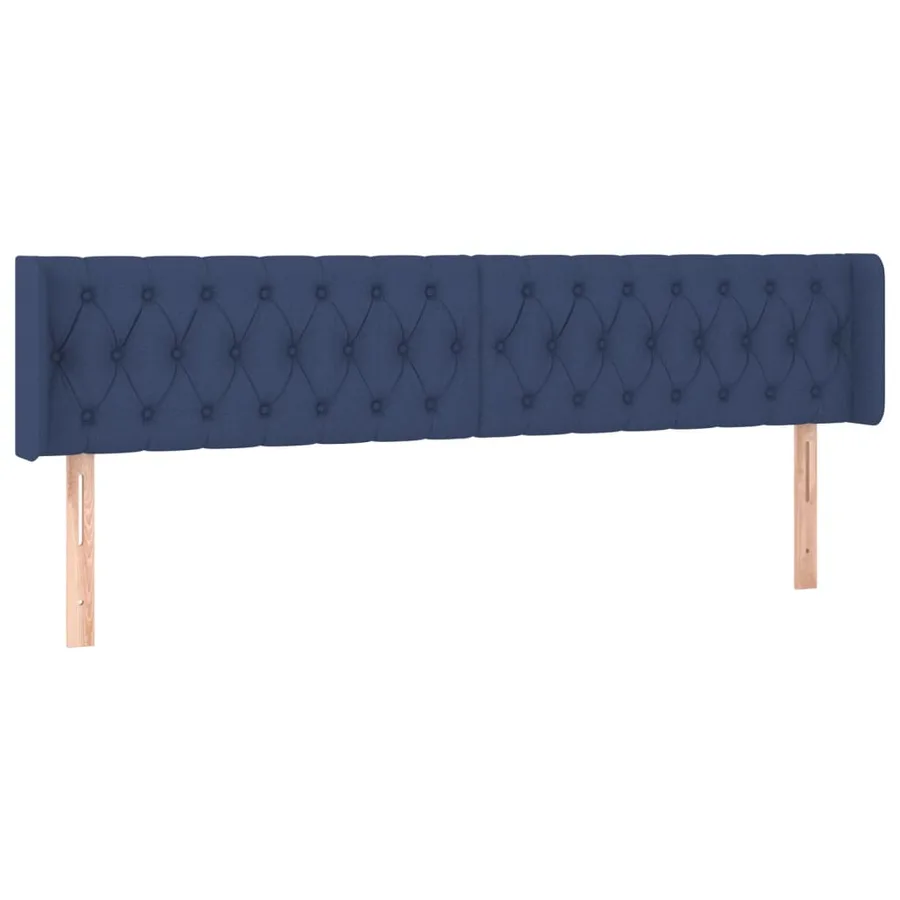 Tête de lit à LED Bleu 183x16x78/88 cm Tissu - 3