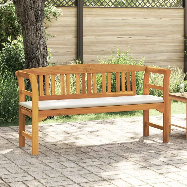 Banc rose Naturel 157 x 46 x 82,5 cm Bois d'Acacia Massif