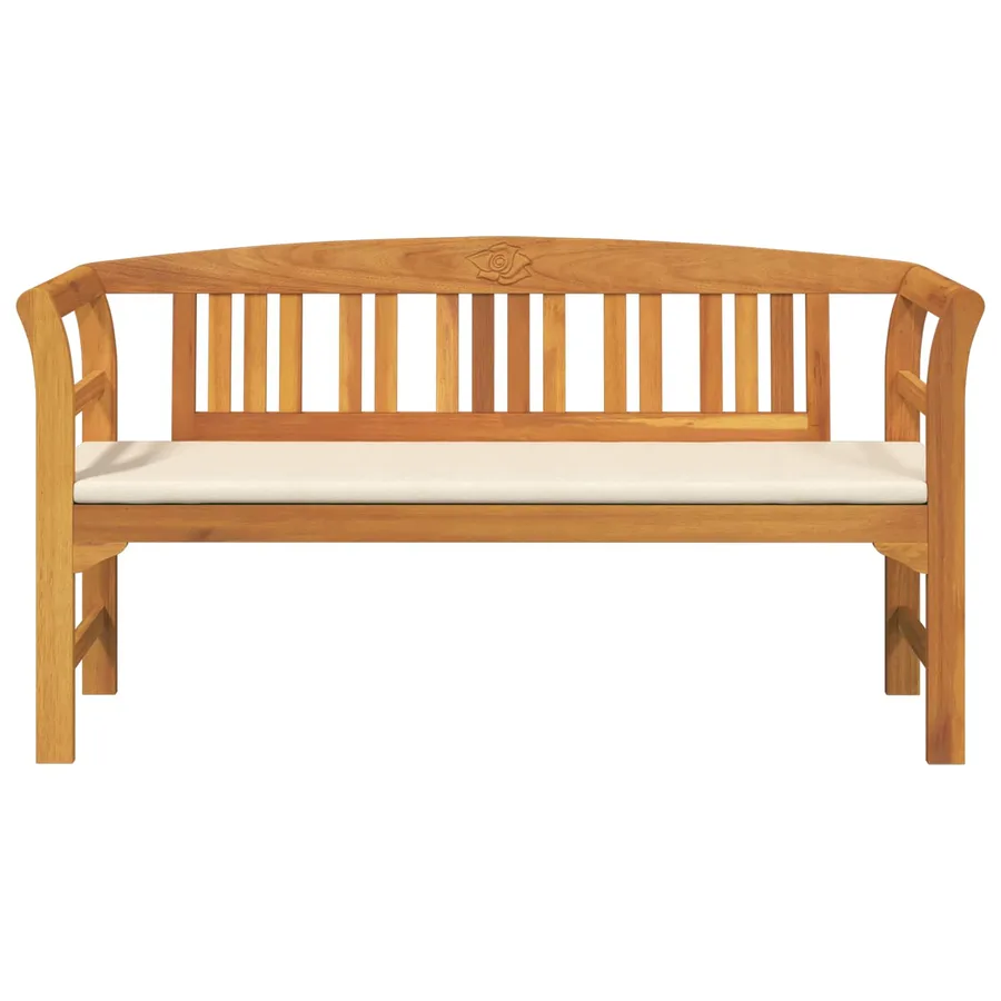 Banc rose Naturel 157 x 46 x 82,5 cm Bois d'Acacia Massif - 4