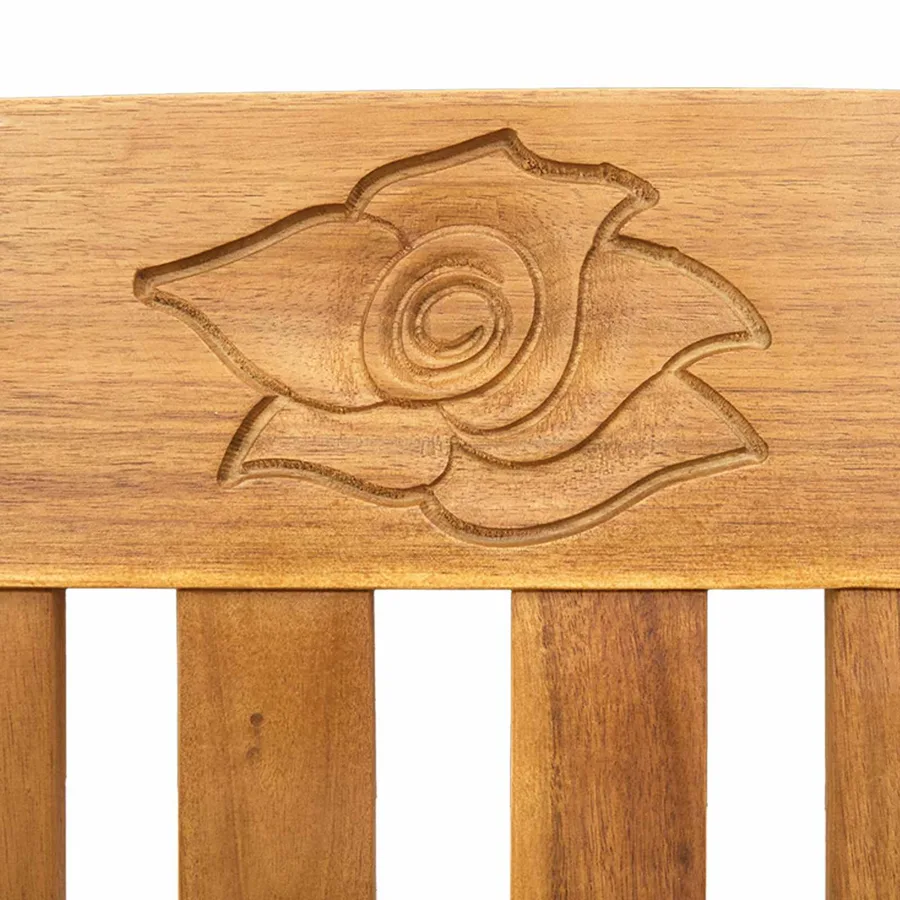 Banc rose Naturel 157 x 46 x 82,5 cm Bois d'Acacia Massif - 7