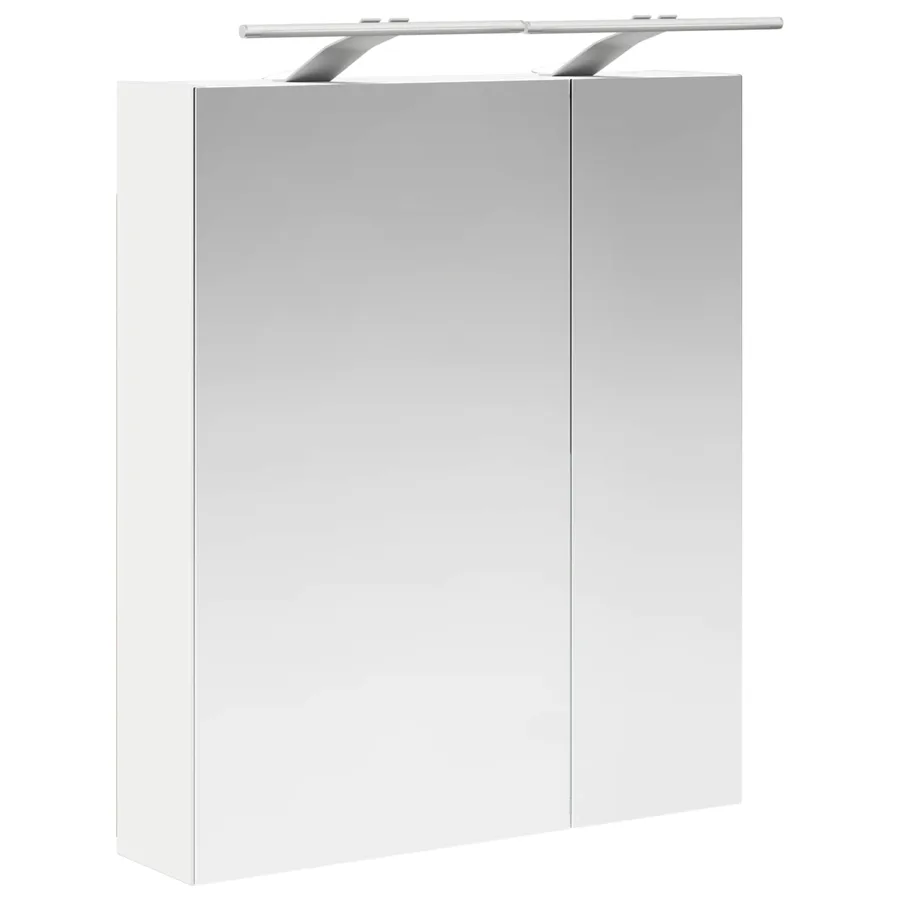 Armoire Miroir de Salle de Bain Blanc 60 x 14,5 x 70 cm - 5