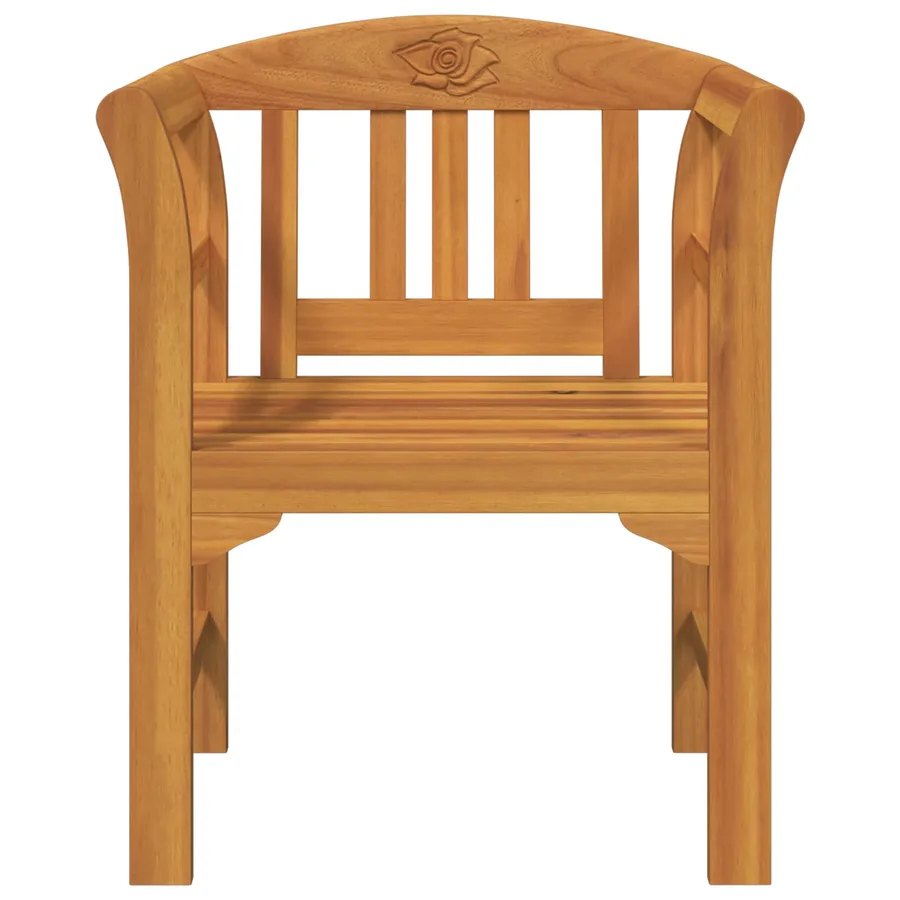 Banc rose Naturel 68,5 x 46 x 82,5 cm Bois d'Acacia Massif - 4