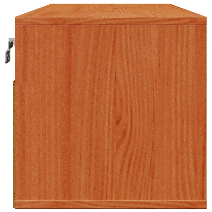 Meuble mural Cire marron 80 x 30 x 30 cm Bois de pin massif - 7