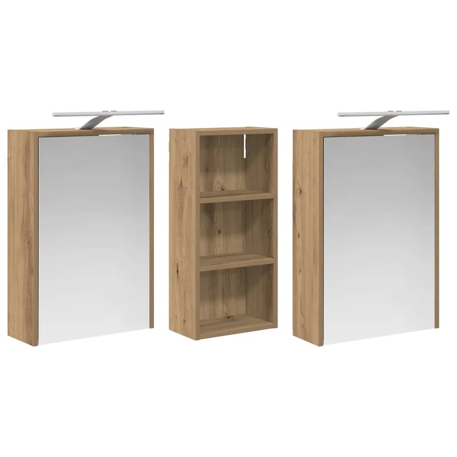 Ensemble de Meubles de Salle de Bain 3 pc 116 x 16 x 62,5 cm - 5