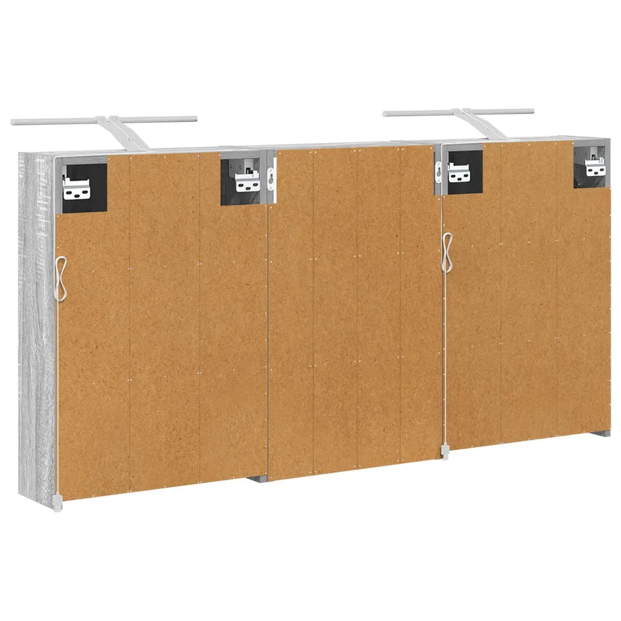 Ensemble de Meubles de Salle de Bain 3 pcs 126 x 16 x 62.5 cm - 9