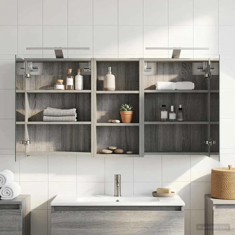 Ensemble de Meubles de Salle de Bain 3 pcs 116 x 16 x 62,5 cm