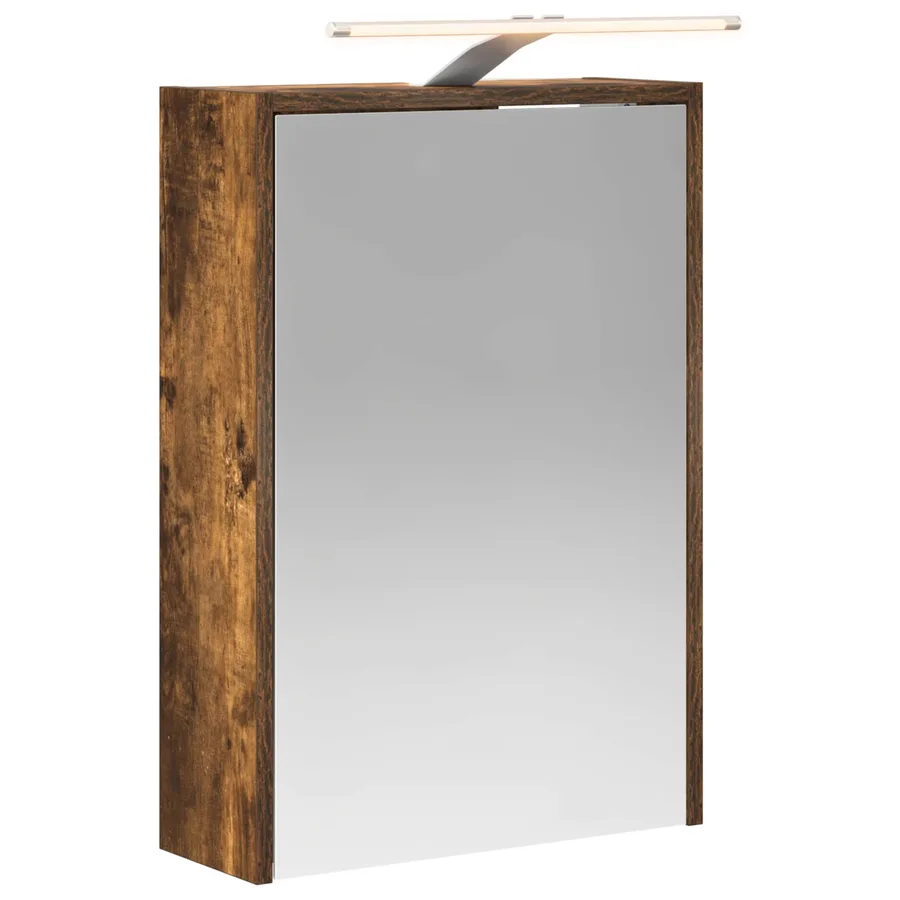 Armoire Miroir de Salle de Bain Chêne fumé 43 x 16 x 62.5 cm - 2