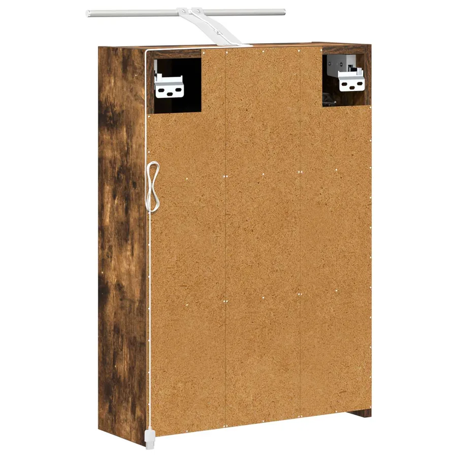Armoire Miroir de Salle de Bain Chêne fumé 43 x 16 x 62.5 cm - 9