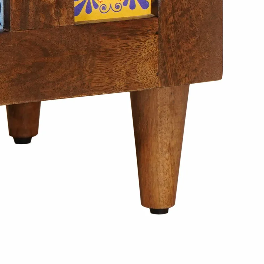 Buffet Noyer 60 x 33 x 75 cm Bois de mangue massif - 9