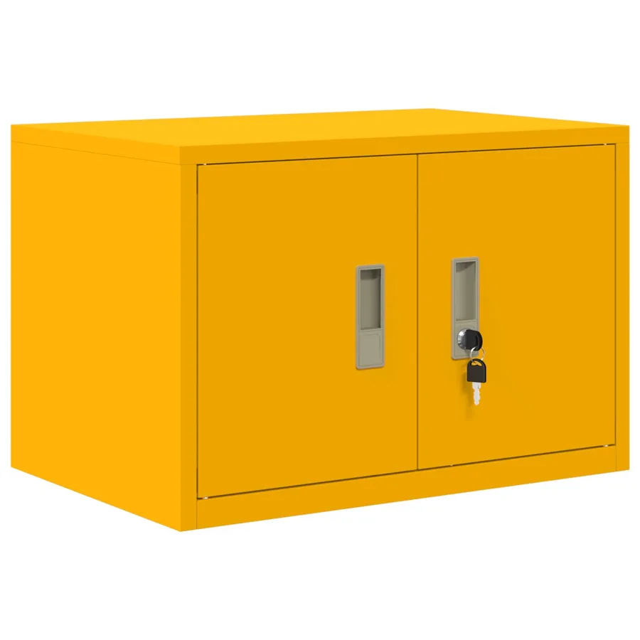 Armoire de rangement Jaune moutarde 60 x 40 x 40 cm Acier - 2