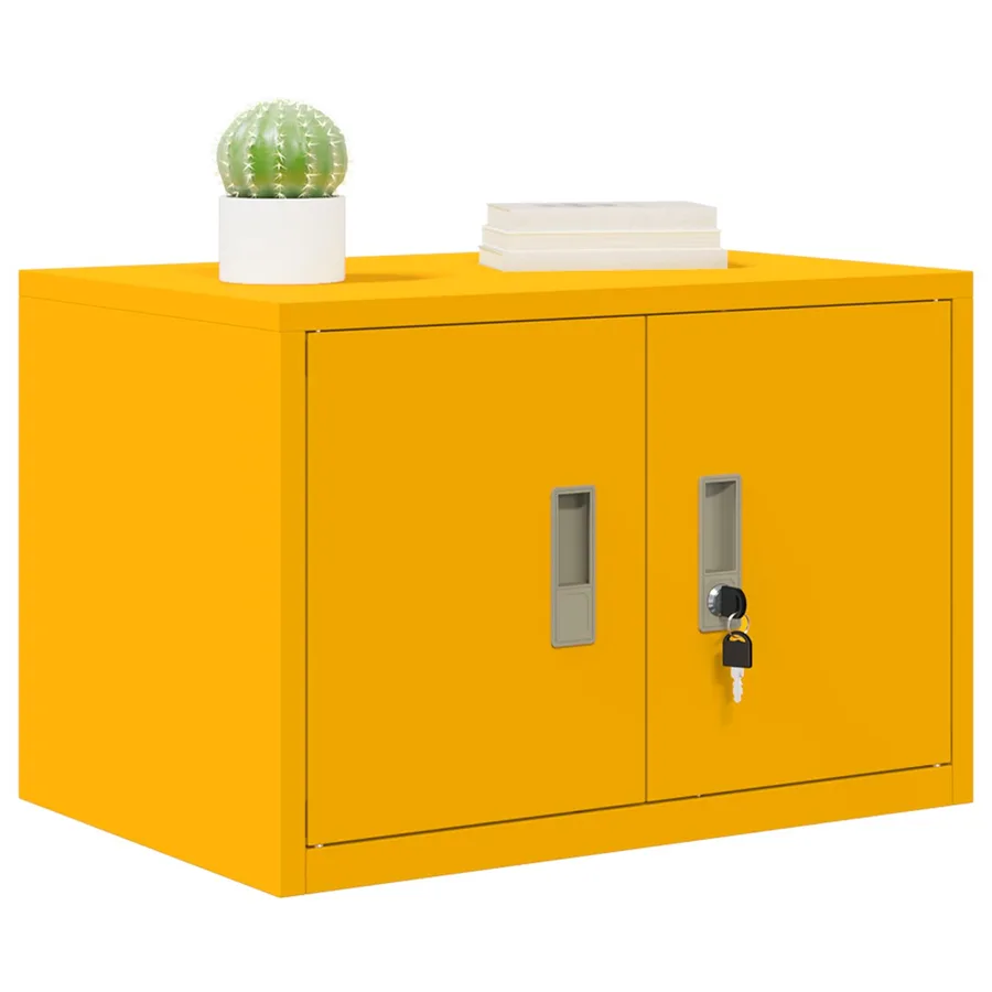 Armoire de rangement Jaune moutarde 60 x 40 x 40 cm Acier - 3