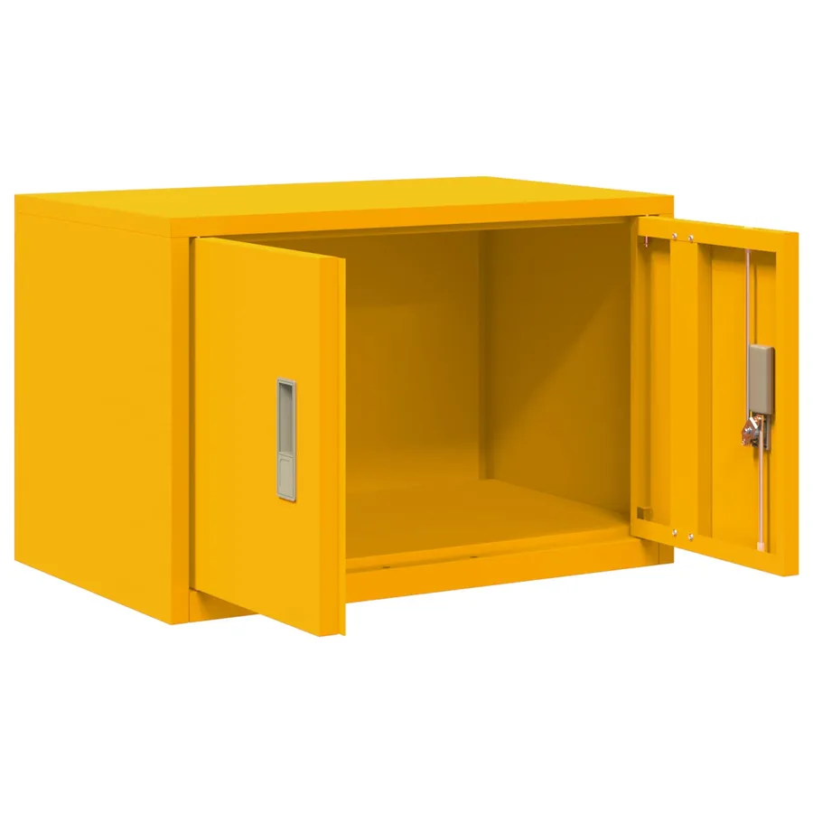 Armoire de rangement Jaune moutarde 60 x 40 x 40 cm Acier - 5