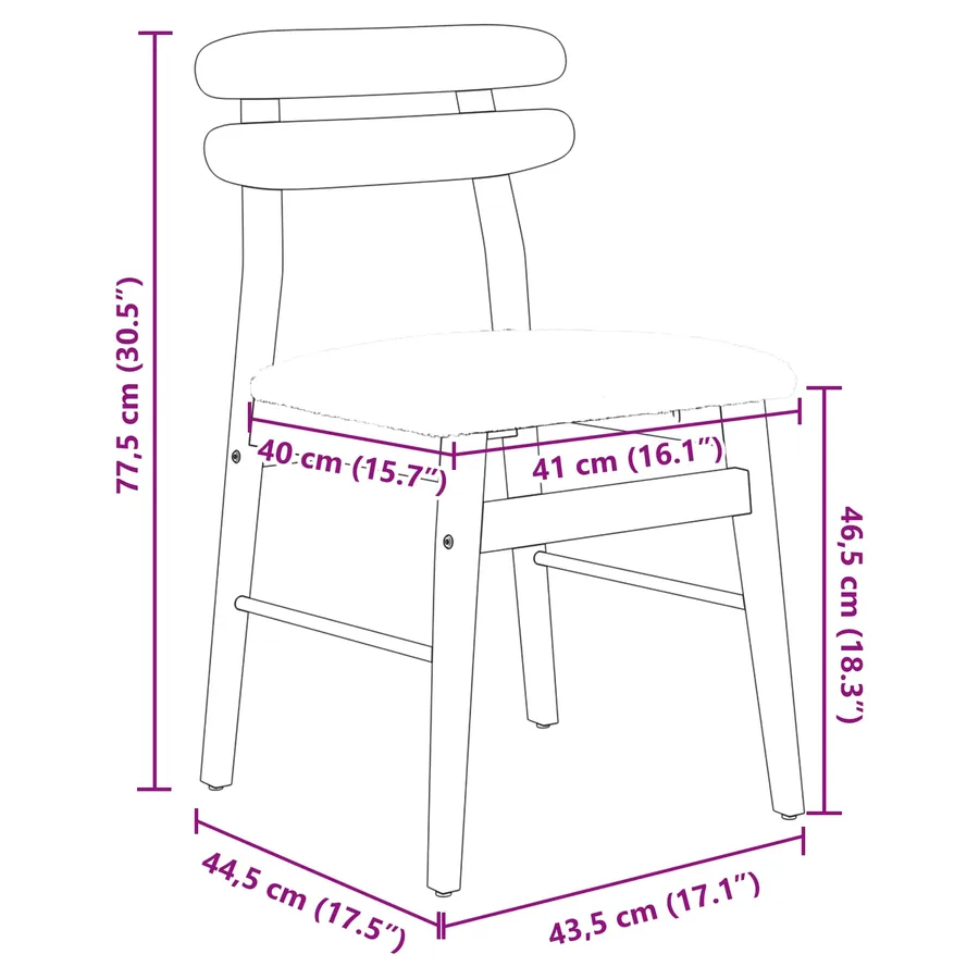 Chaise de salle à manger 2 pcs Naturel et clair - 11