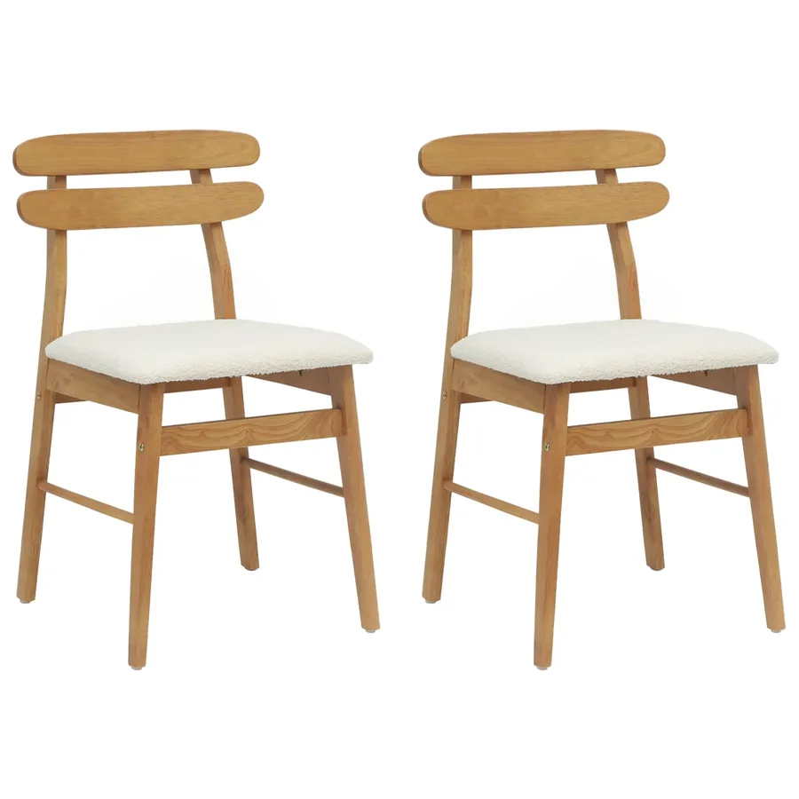 Chaise de salle à manger 2 pcs Naturel et clair - 2