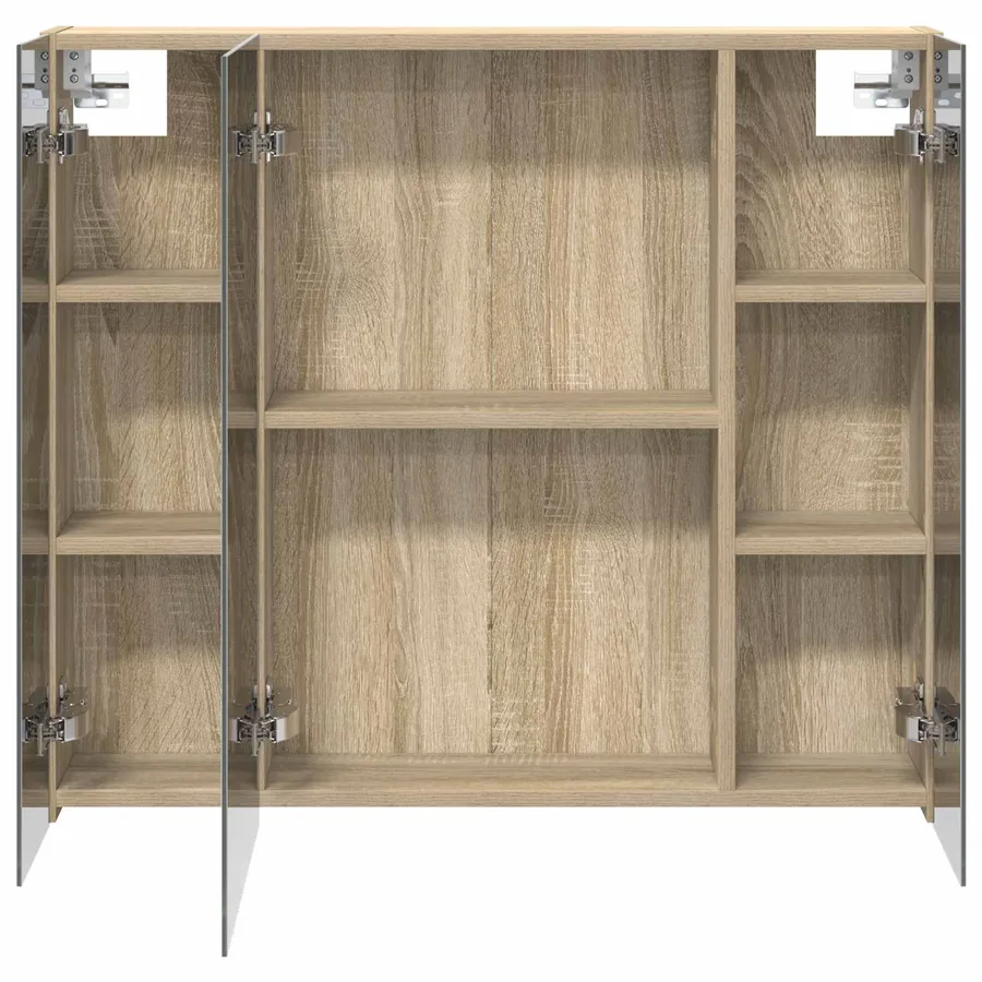 Armoire Miroir de Salle de Bain Chêne Sonoma 80 x 14.5 x 70 cm - 6