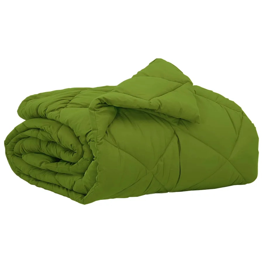 Duvet d'été simple Vert 220 x 140 cm Microfibre - 2
