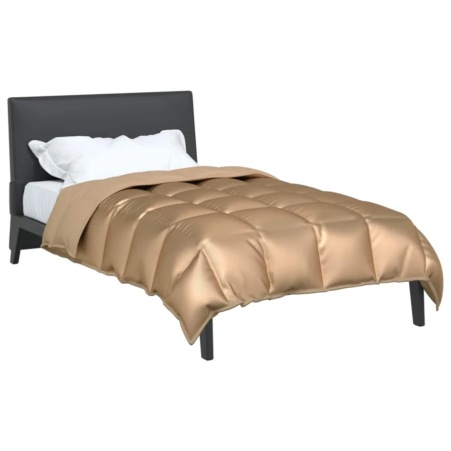 Duvet d'hiver Doré 135 x 220 cm Satin et Microfibre - 3